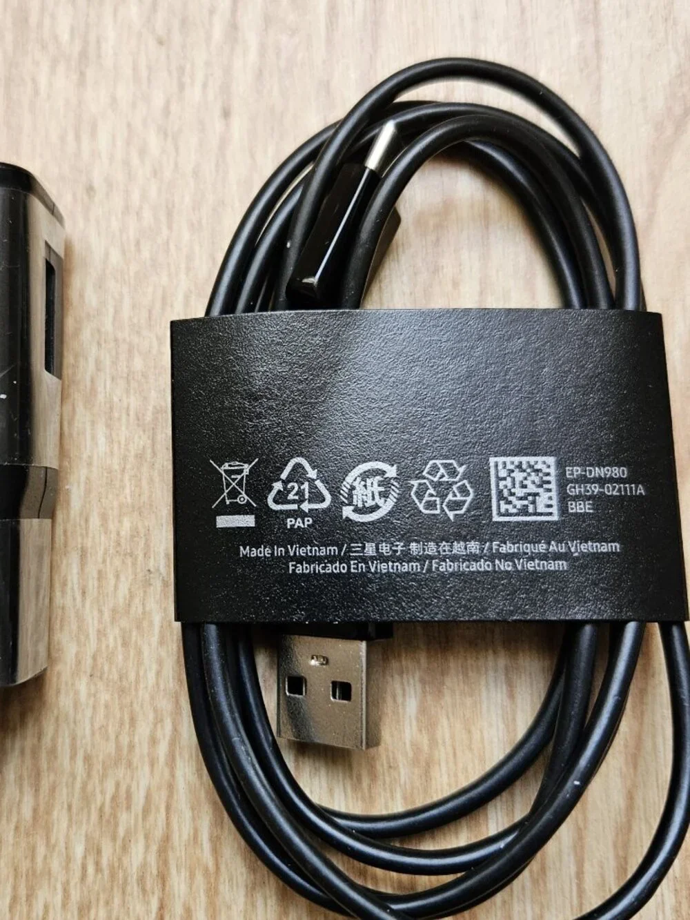 NEW OEM Samsung EP-TA200 15W Fast Charge Wall Home Charger + USB-C Cable - Black